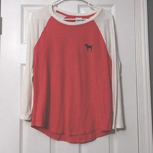 PINK 3/4 sleeve top MED